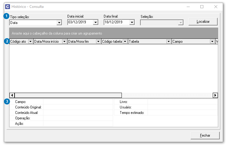 Histórico - Consulta