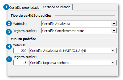 Certidão atualizada