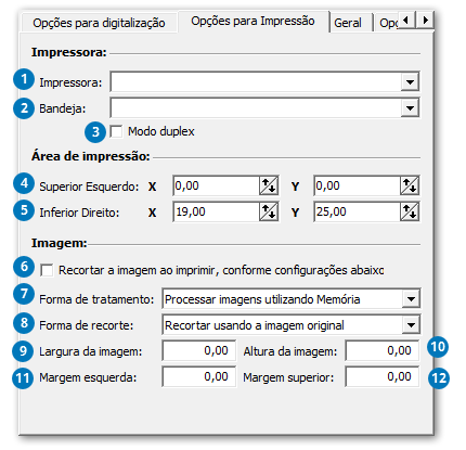 Opções para Impressão