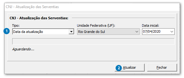 CNJ - Atualização das Serventias