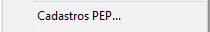 7. Cadastros PEP...