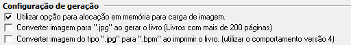 5. Configuração de geração