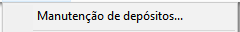 1. Manutenção de depósitos...
