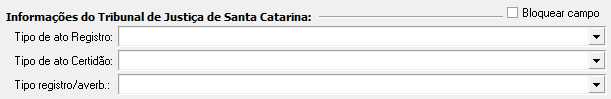 2. Configurações tipo do ato