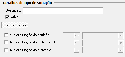 1. Detalhes do tipo de situação