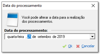 Data do processamento...